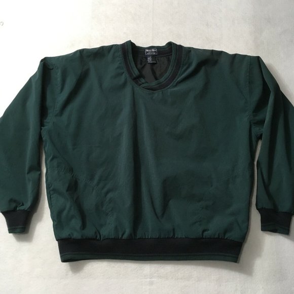 #7 Winner Mate golf Pullover Jacket Long Sleeve windbreaker Large sail green - Picture 1 of 7